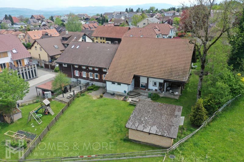 Vogelperspektive Gartenbereich