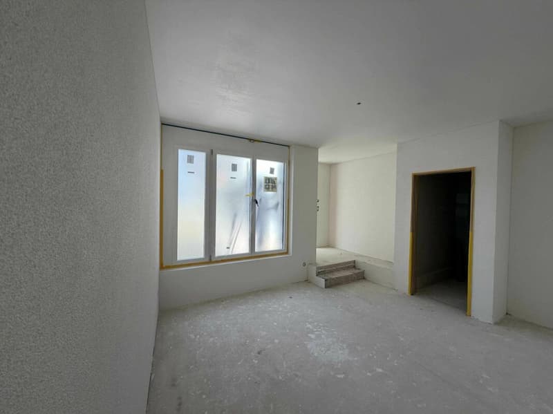 Schlafzimmer mit Bad en Suite im Edelrohbau