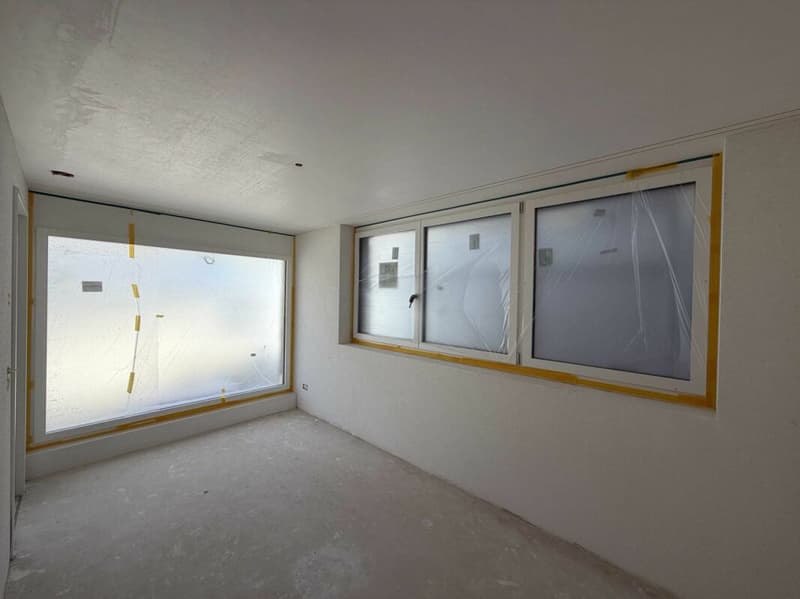 Zimmer im Edelrohbau der Wohnung 1