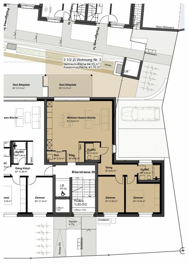 am Palmenweg: Wohnung 3 mit Garten