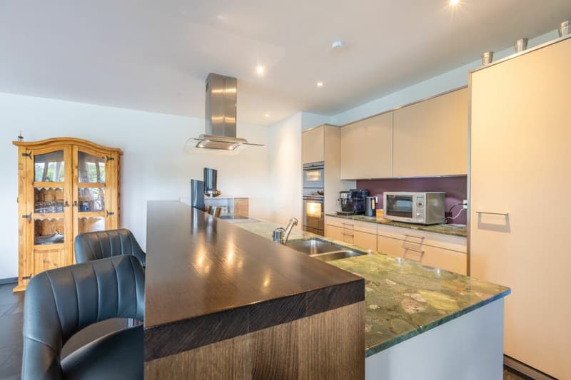 offenes Wohnen/Essen/Kochen mit Kochinsel