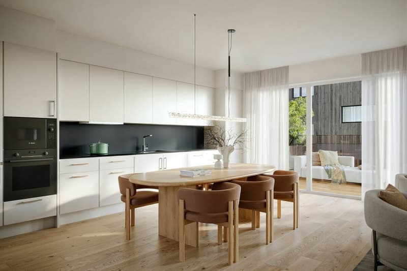 Ihr privater Rückzugsort «Am Palmenweg» - 2.5- bis 4.5-Zi.-Eigentumswohnungen mit Balkon, Terrasse oder Garten in Thayngen. Ab CHF 600'000.-
