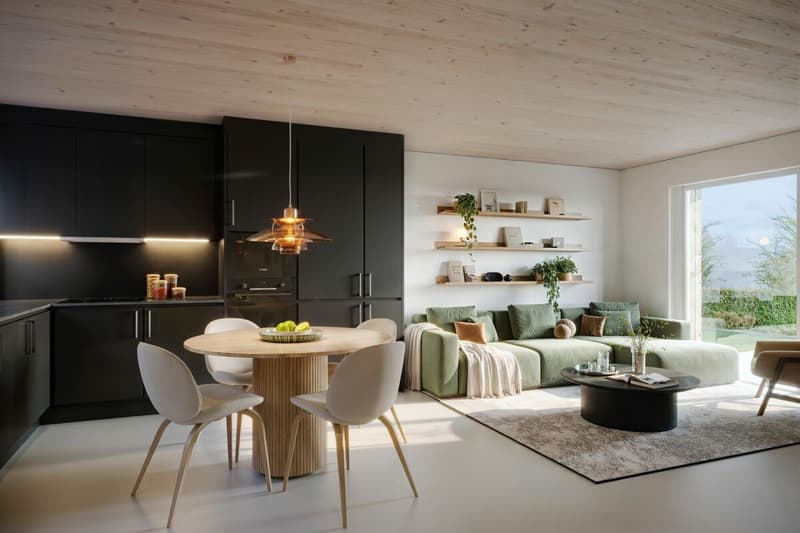 Offenes Wohnen/Essen/Kochen im Townhouse mit Terrasse und eigenem Gartensitzplatz