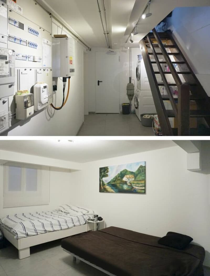 Vorplatz und Zimmer 4, UG