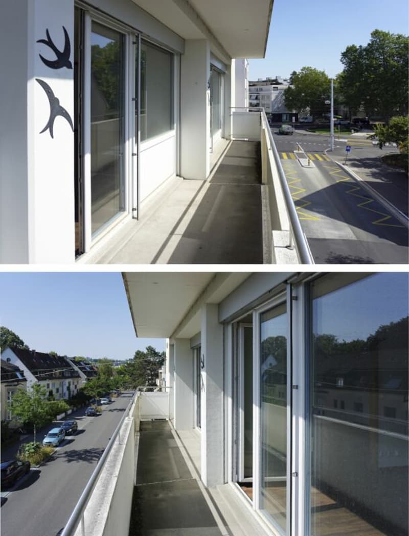 Balkonansicht Strassenseite