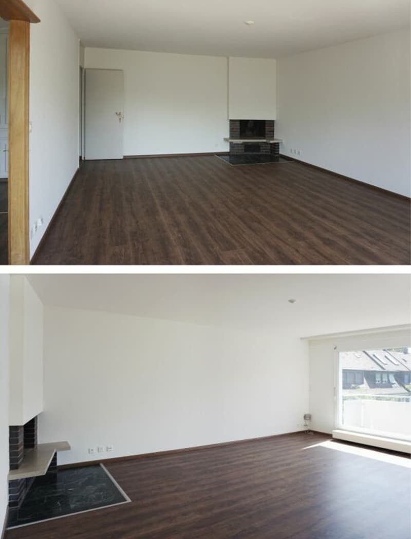 Wohnzimmer mit Cheminée