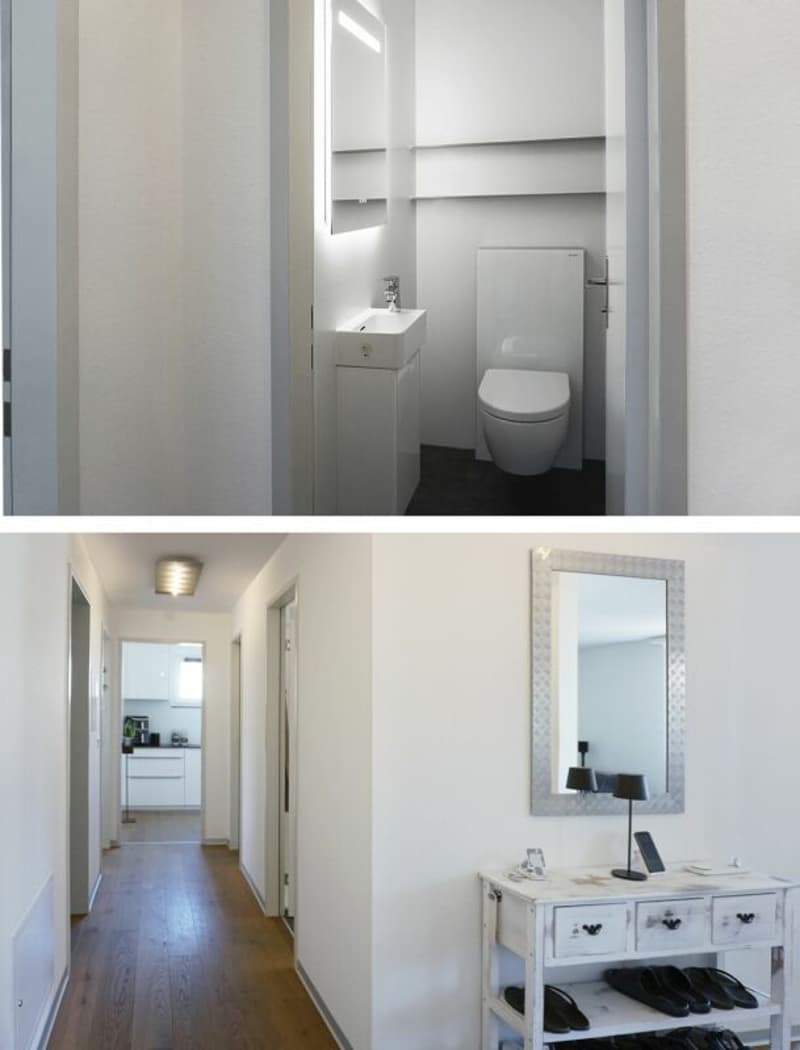 Separates Gäste-WC und Eingangsbereich