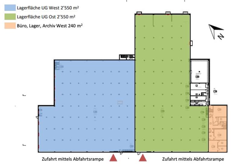 5'100 m2 Lager mit ebenerdiger LKW-Einfahrt // 5,100 m2 Warehouse with Drive-In Access (3)