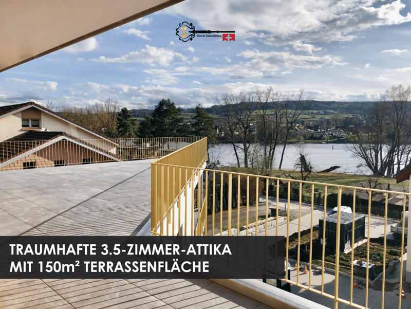 Ihr privater Rückzugsort über den Wolken! Exklusive 4.5-Zimmer Attika mit majestätischem Rheinblick und über 150m² Terrassenfläche (1)