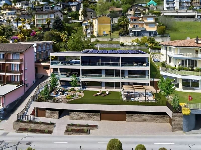 Modern and exclusive 4.5-room attic with spectacular lake view, garden and private pool (9)