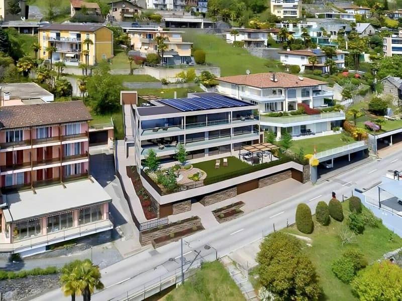 Modern and exclusive 4.5-room attic with spectacular lake view, garden and private pool (10)