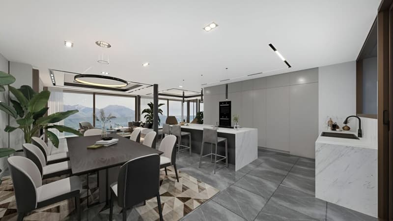 Modern and exclusive 4.5-room attic with spectacular lake view, garden and private pool (3)