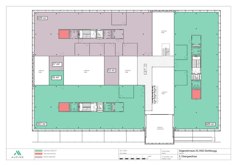 Raum für Grosses - über 7'000 m² Bürofläche nahe Flughafen Zürich (13)