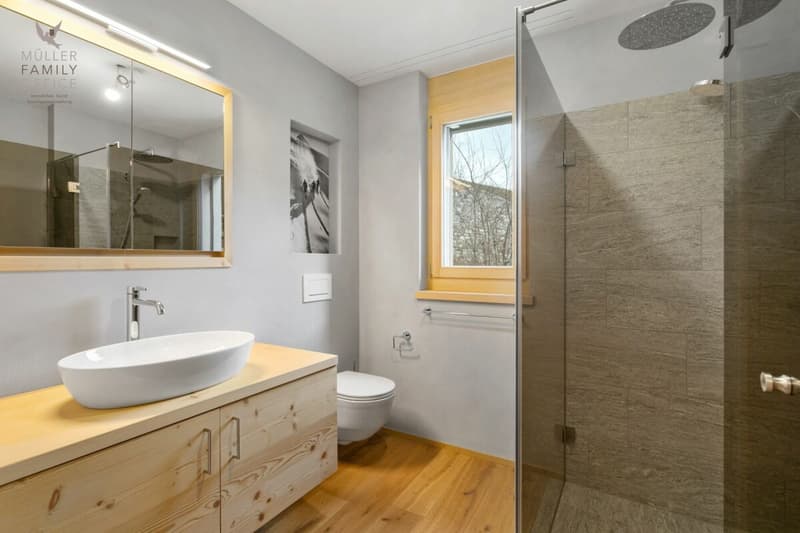 Newly built dream home in modern mountain chic - 3.5 room apartment with beautiful balcony (second home) (13)