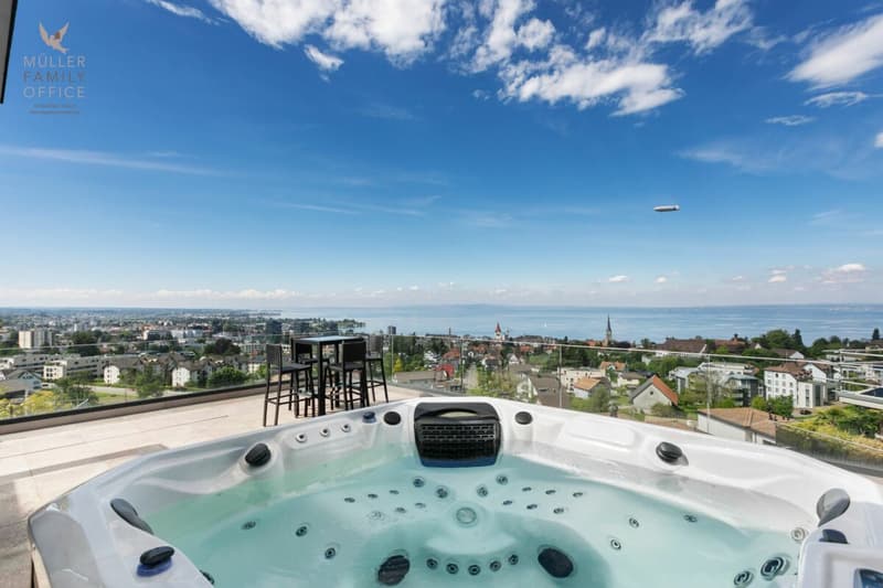 A Home with Horizon - Stylish 5 1/2 Room Attic Maisonette above Lake Constance (1)
