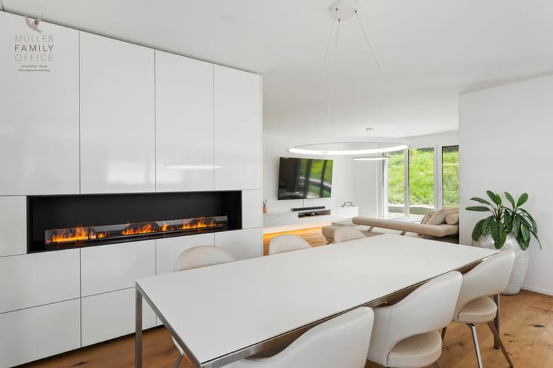 Vivere come in una casa unifamiliare - Appartamento di giardino esclusivo 4 1/2 locali con bella vista sul lago, molta privacy e costruzione di alta qualità (9)