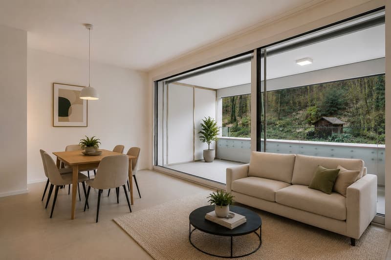 Modern 3.5-room new apartment with balcony and garage in Zürich-Seebach (1)