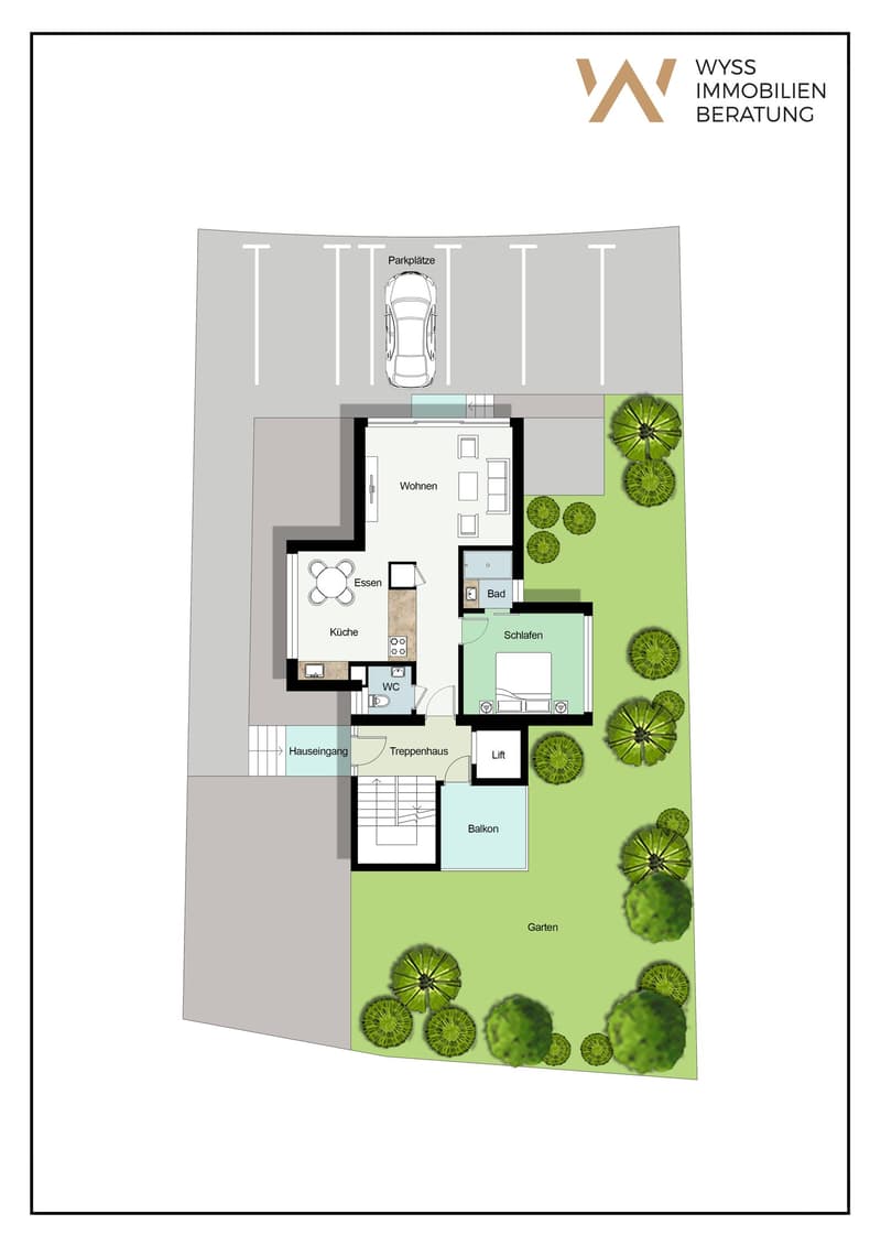Moderne 2.5-Zimmerwohnung mit grossem Garten und Aussenparkplatz (17)