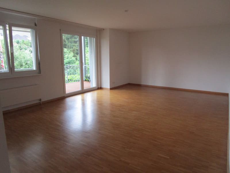 Wohnzimmer und 3 Zimmer mit Parkett