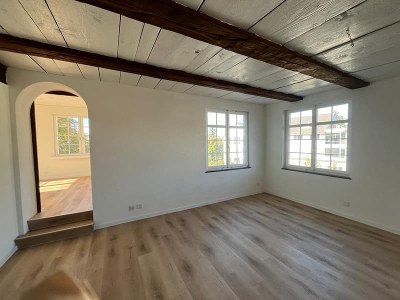 Wohnzimmer mit Kamin 1. Geschoss