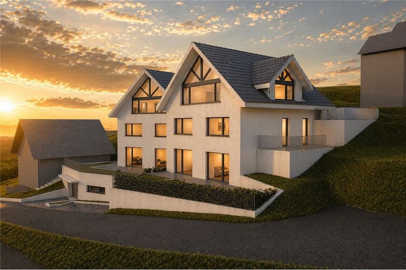 Exclusive living above Lake Zurich: New semi-detached houses in Männedorf (1)