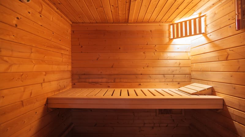 Sauna im Untergeschoss
