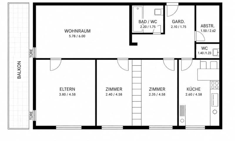 Primo occupazione dopo ristrutturazione completa – appartamento 4.5 locali attraente con vista a Schöftland (17)