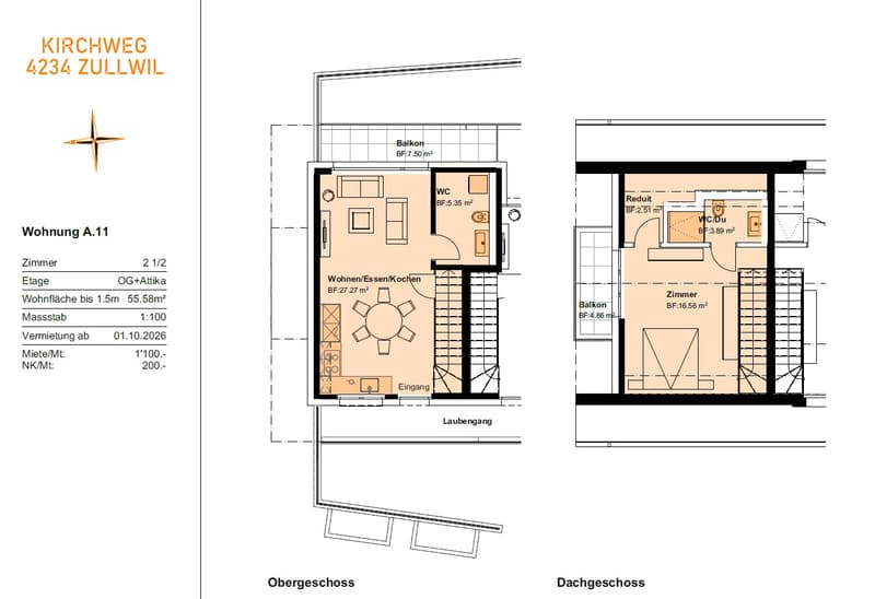 Premier loyer 2 MFH Kirchweg 83 à Zullwil – Vivre moderne dans la campagne (2)