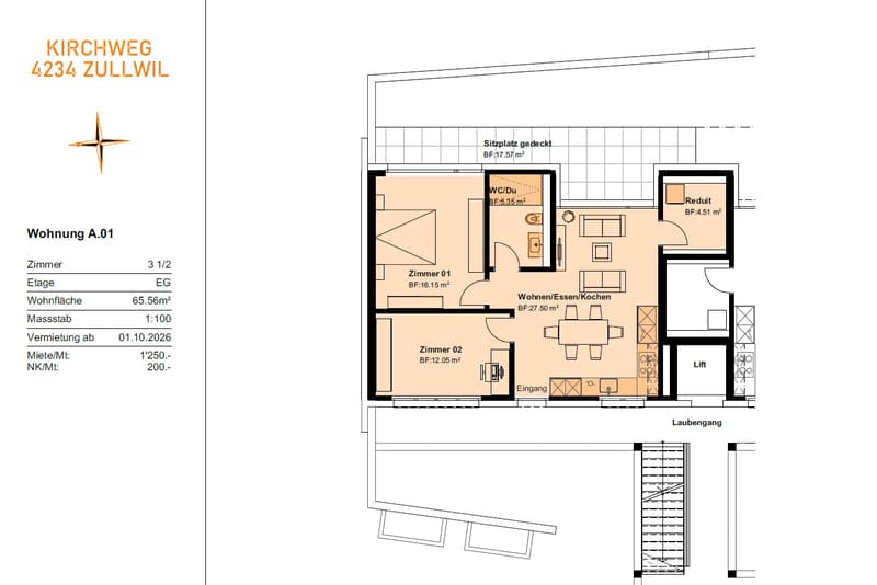 Primo affitto di 2 MFH Kirchweg 83 a Zullwil – Vivere moderno in campagna (2)