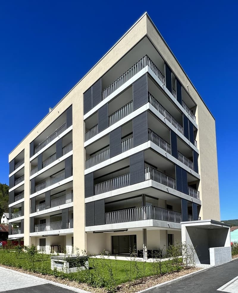 Moderne 3.5-Zimmer-Wohnung mit Balkon und schöner Aussicht in Zwingen (1)