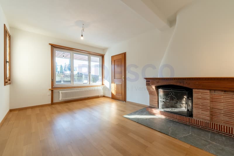Wohnzimmer mit Cheminee