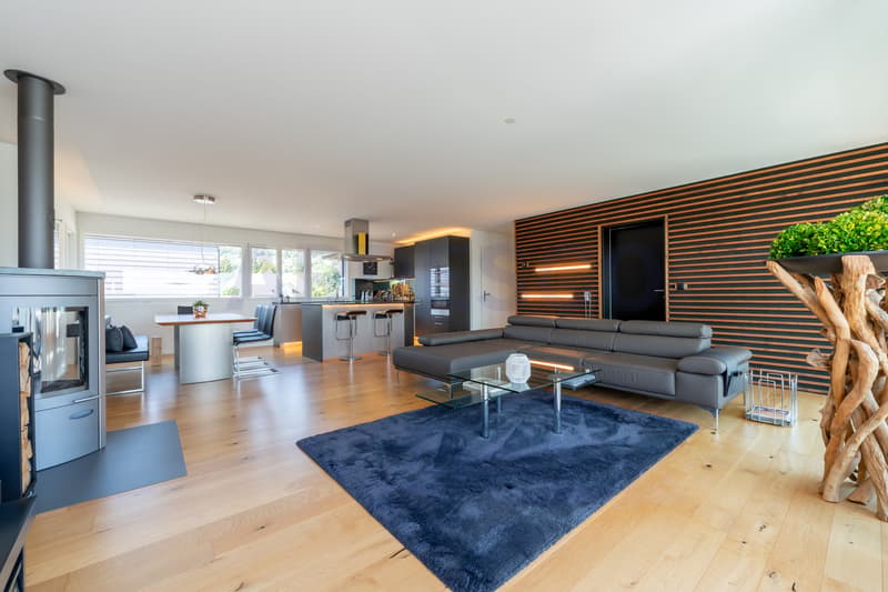 Wohn/Esszimmer und Küche