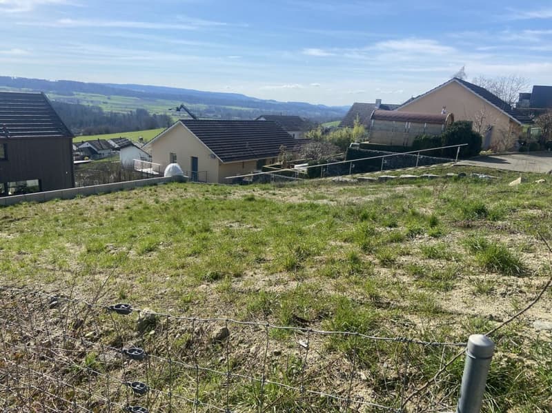 Parcelle de construction dans "Urban", Neunforn 594m2, entièrement aménagée, ensoleillée et avec une vue loin (sans obligation d'architecture) pour maison unifamiliale ou projet de maison jumelée (4)
