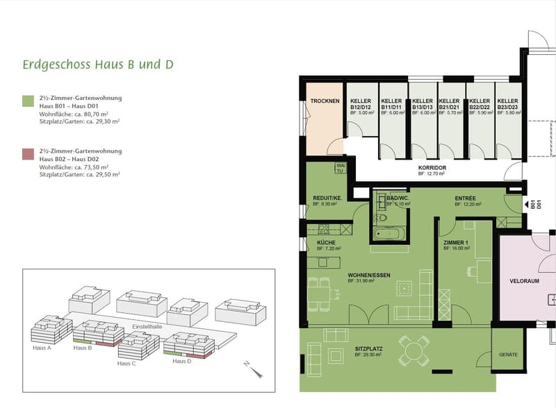 Bright ground floor apartment with seating area – available immediately! (8)