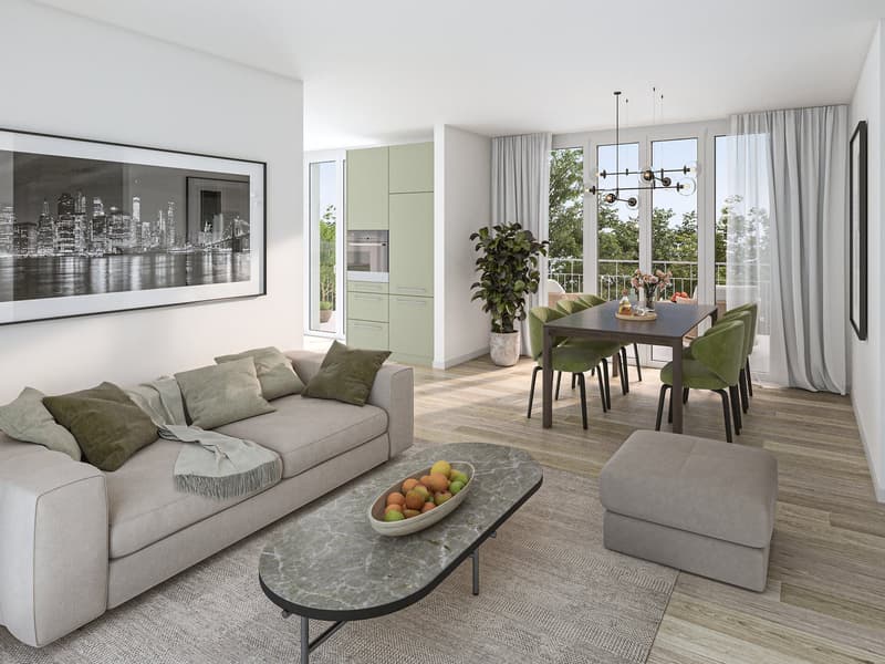 Moderne 2.5-Zimmer-Neubauwohnung mit Balkon in Oberglatt (1)