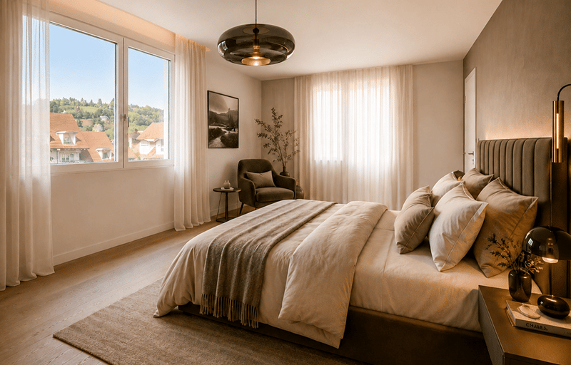 100 m² large garden apartment with 3.5 rooms, optimal room layout (Top B 0.2) (2)