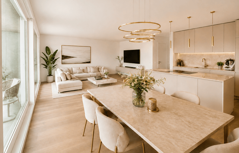 100 m² large garden apartment with 3.5 rooms, optimal room layout (Top B 0.2) (1)