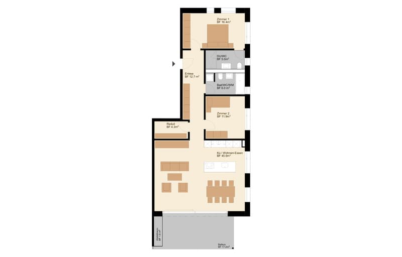 Besondere 3,5-Zimmer Terrassenwohnung mit sonniger Terrasse (Top A1.2) (7)