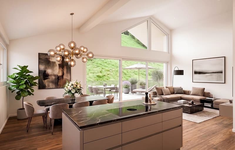 Appartement de rêve 5,5 pièces au dernier étage, terrasse immense, accès par ascenseur, situation idéale (Top A 2.1) (1)