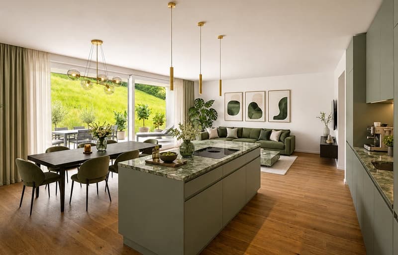 Jetzt noch mitplanen: 3.5-Zimmer Traumwohnung mit 100 m² und schönem Garten (Top C 0.2) (1)