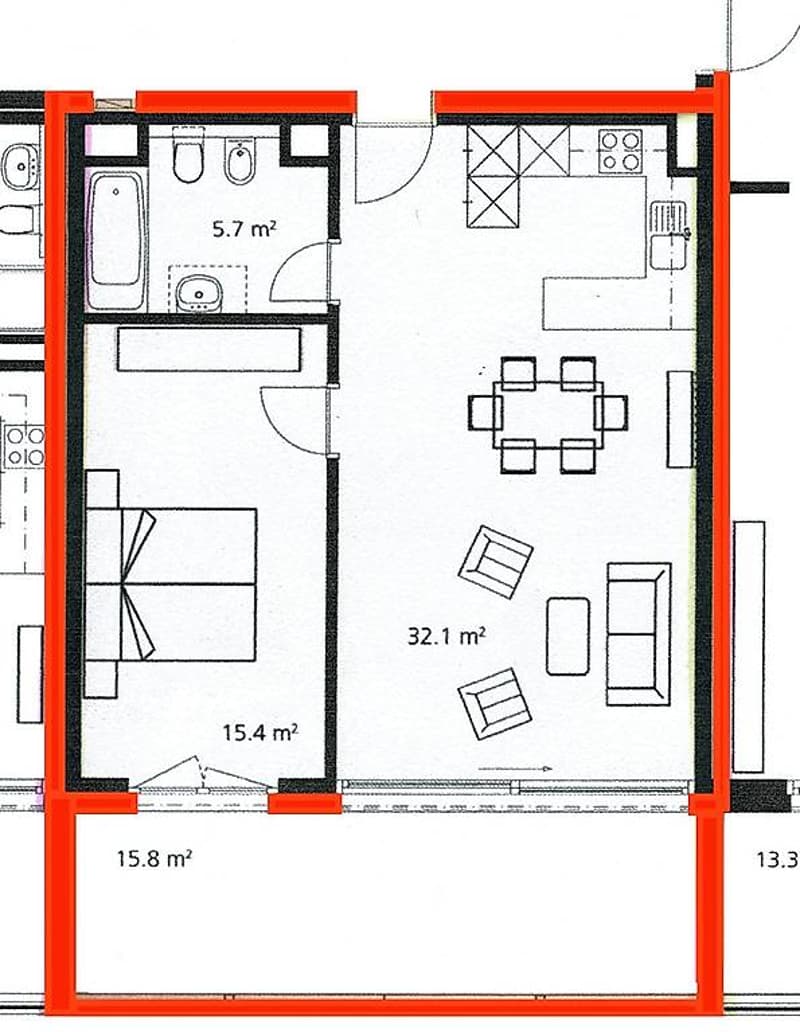 Mendrisio, 2.5 rooms with pool, wellness and park (13)