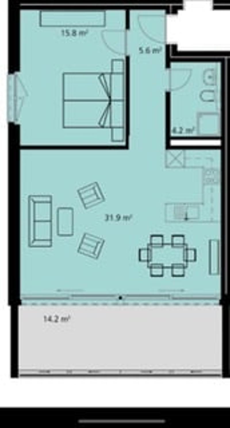 Bright 2.5-room apartment with pool and wellness area (13)