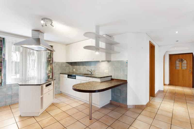 Küche offen zum Wohnzimmer
