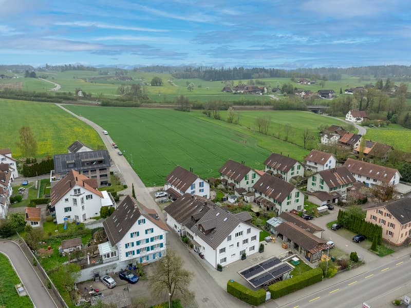 Luftaufnahme des Wohnquartiers