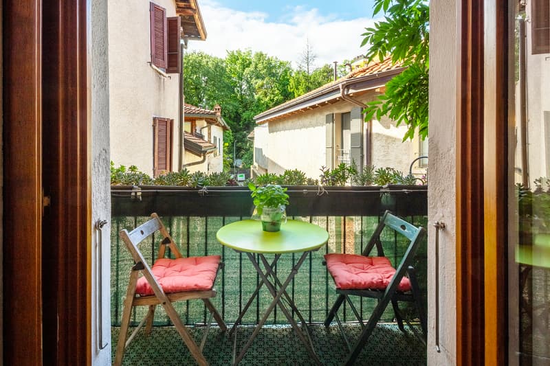 Vista dal balcone