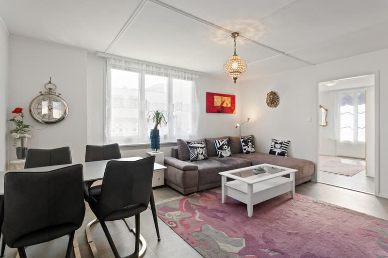 Wohnbereich 3.5 Zimmer Wohnung im Erdgeschoss