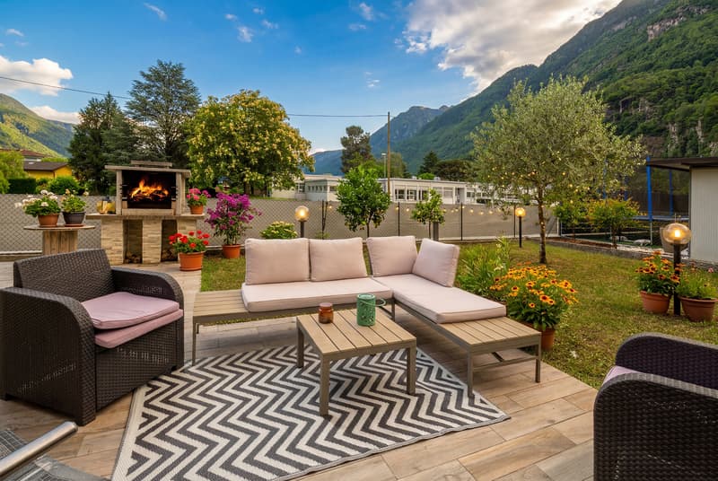 Tarrazza con giardino
