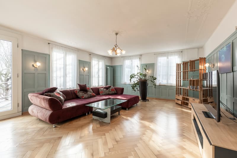 Wohnzimmer 6.5-Zimmer-Maisonettewohnung