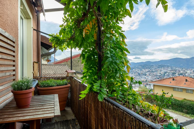 Vista dal balcone