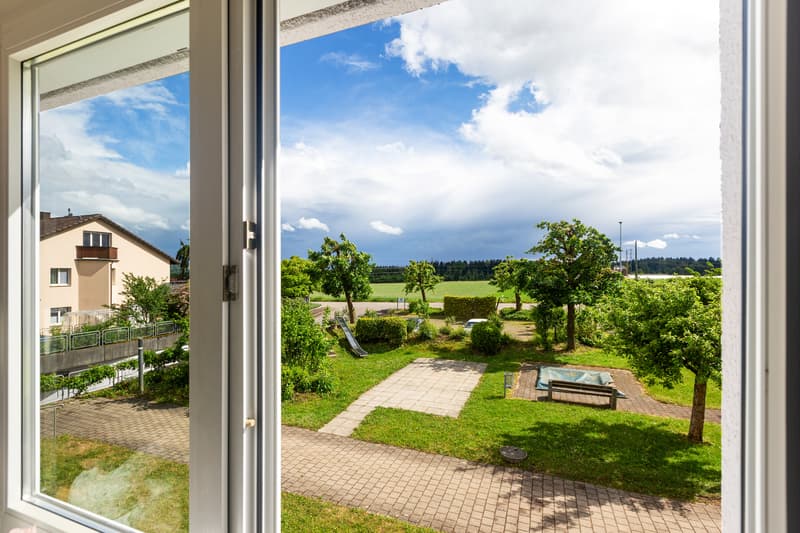 Aussicht vom Wohnbereich